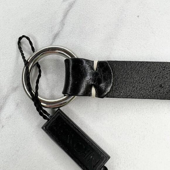 Marc Cain Black Leather Silver Chain Belt NWT ✨ main image 10